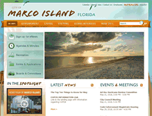 Tablet Screenshot of cityofmarcoisland.com